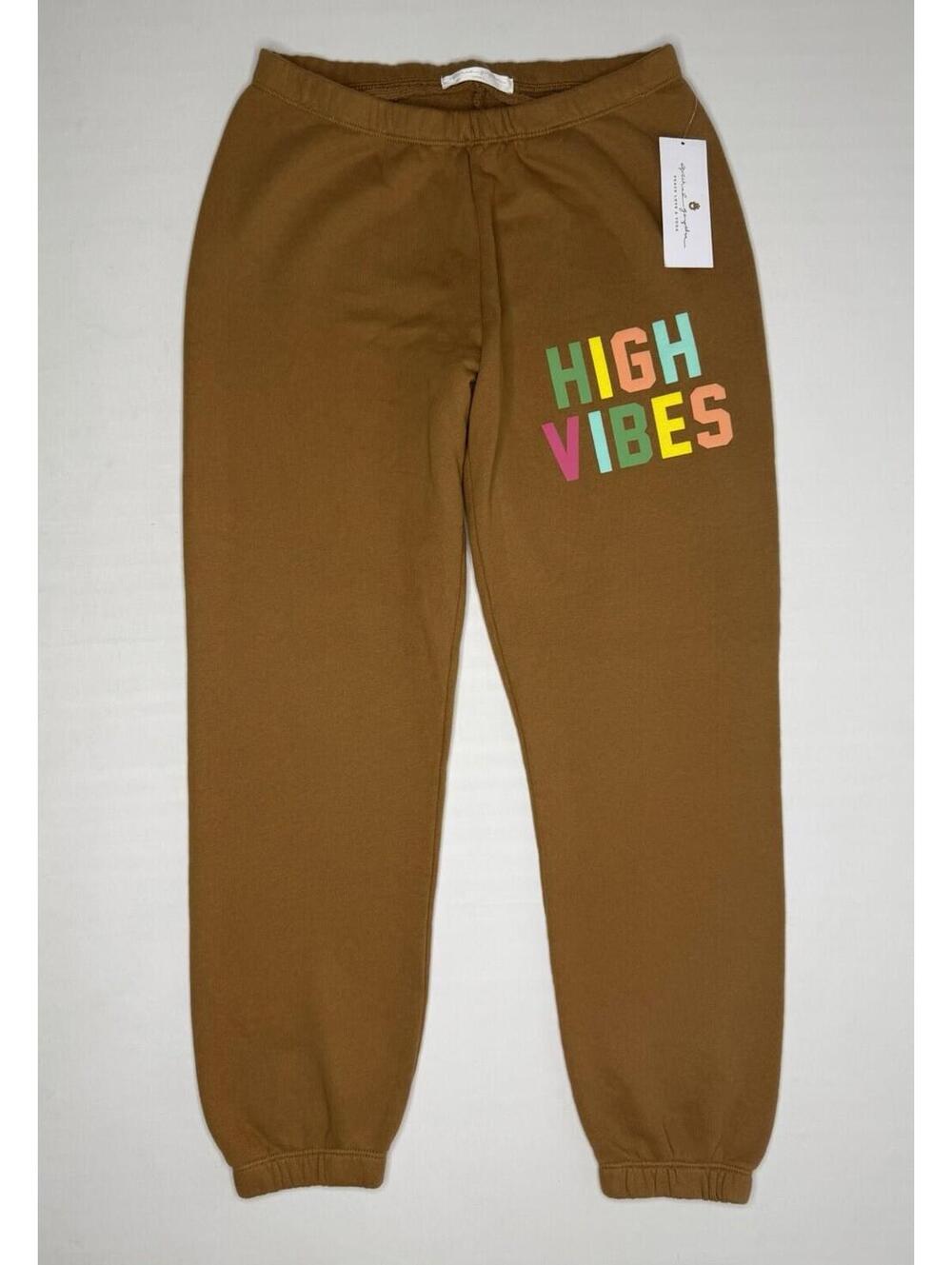Women's Spiritual Gangster High Vibes Size Small Brown Luna Sweatpants